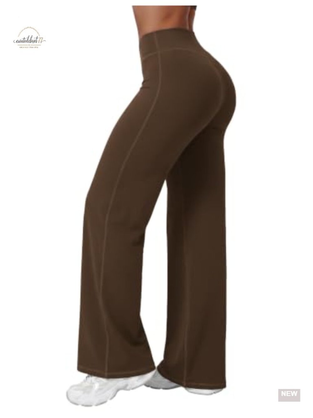 Seamless High Waisted Straight Leg Yoga Pants Stretch Athletic